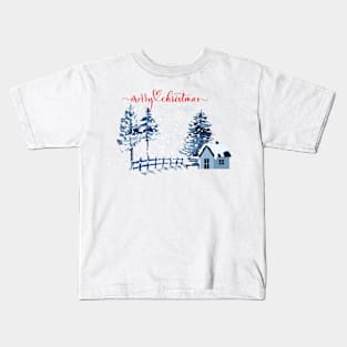 Winter Wonderland: Merry Christmas Kids T-Shirt